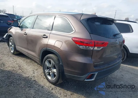 2017 Toyota Highlander Limited z USA, uszkodzony, nr VIN 5TDDZRFH7HS369455
